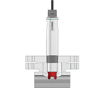 547 pH Sensor with High Pressure Housing in Flange